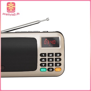 [PRETTYIA2] Multifunción Digital FM Radio altavoz MP3 reproductor de música soporte USB Drive con pantalla LED Radio altavoz