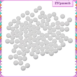 100pcs Slime Foam Beads Foam Balls, Polystyrene Foam Beads Craft, Modeling Foam Balls Craft Supplies, White Foam Balls (1)