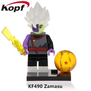 KF6036 KF490 Zamasu Dragon Ball Compatible con Lego Minifigures Son Goku Vegeta Jiren Frieza Ubu Majin Buu Toppo bloques de construcción bebé niños juguetes (3)