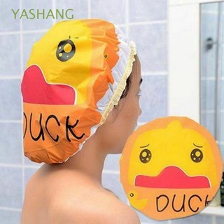 yashang moda de dibujos animados turbante escalable pelo envuelto toalla gorro de ducha lindo impermeable multi-estilos para baño niña suministros de ducha de pelo secado rápido sombrero de ducha