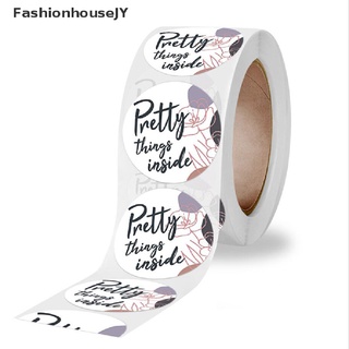 fashionhousejy 500pcs lámina de oro rosa cosas bonitas dentro pegatinas sobre regalo sello etiquetas venta caliente