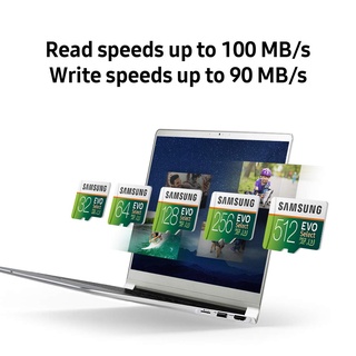 Tarjeta de memoria Samsung EVO 16GB / 32GB / 64GB / 128GB / 256GB / 512GB / 1TB Tarjeta SD Tarjeta de almacenamiento de memoria TF 100MB / s Micro SD Original White Green Card PCMG (2)