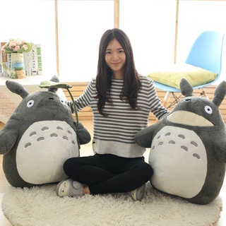 RENATA Japonés Mi vecino Totoro Juguetes para niños Gato de peluche Juguete de peluche Totoro Cumpleaños Anime Con hoja de loto Personaje de dibujos animados Decoración de cojín Almohada Juguetes de peluche (5)