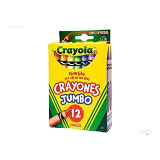 Crayón Escolar Redondo Jumbo Caja C/12 Colores CRAYOLA (1)