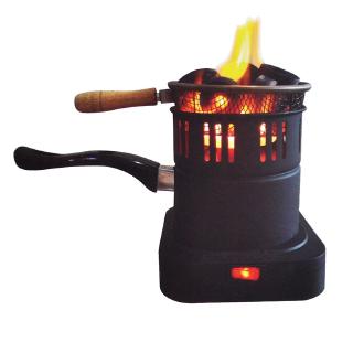 Nuevo negro Shisha Hookah carbón estufa calentador quemador de carbón placa caliente quemador de carbón tubos accesorios 220V/50Hz 600W Cable de enchufe de la ue
