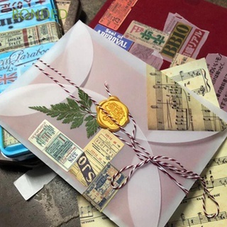 BONDED Stationary Paper Envelopes Invitation For DIY Sulfuric Acid Paper Envelopes Postcard Gift Packing Wedding White For Card Vintage Semi-transparent