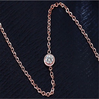 MRWHITE elegante tobillera regalo de cobre pie cadena colgantes playa Colorfast romántico circón/Multicolor (3)