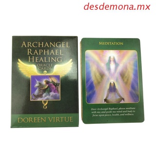 desdemona Archangel Raphael Healing Oracle Cards English Version 44 Cards Tarot Board Game