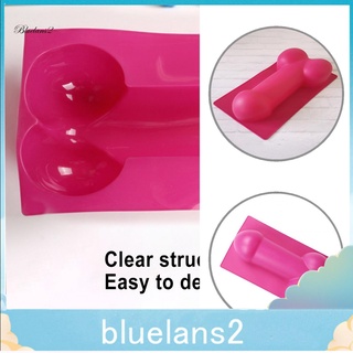 BLUE2 Red Color Cake Mold Penis Shaped Cake Mold Decor Tear Resistant for Home