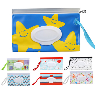 OP_5Pcs/Set Children Cartoon Pattern Portable Waterproof Wet Wipes Storage Bag (3)