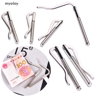 Myoloy metal money clips stainless steel money cash clip clamp holder for pocket (color: silver) MX