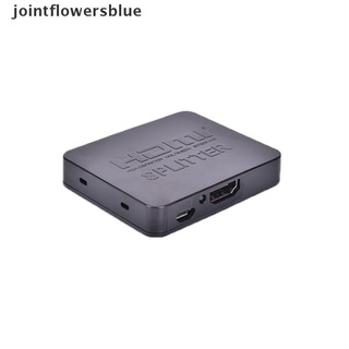 JointFlowersBlue Full HD 4K HDMI divisor 1X2 2 puertos repetidor amplificador Hub 3D 1080p 1 en 2 noticias