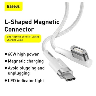 Baseus CABLE magnético USB C 60W portátil USB tipo C CABLE para MACBOOK