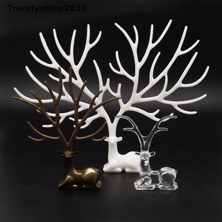 [Trendy] Ciervo con cuernos molde de silicona grande para joyas, estante de almacenamiento suave, molde de resina UV