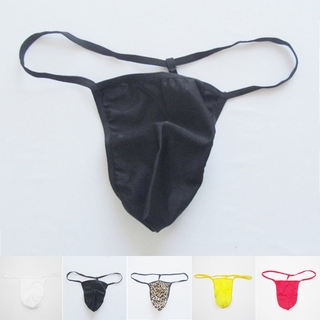 Mens Underwear Thong Sexy Lingerie Ultra-thin Low Waist Briefs Underpants