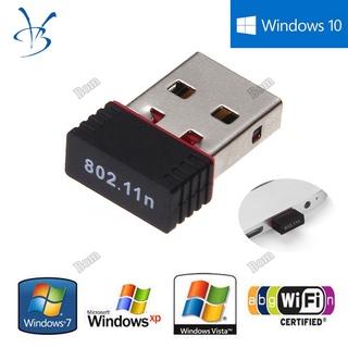 Mini Adaptador USB Inalámbrico Wifi Receptor Para Windows 10 8.1 8 7 XPOS X 10.7 ~ 10.10 Y Linux (1)