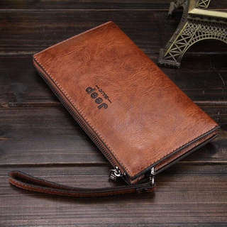 Jeep Men's Clutch Leather Leather Multi-function Card Holder Long Wallet (1)