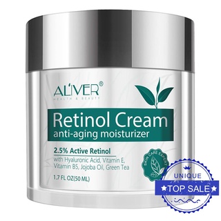 Aliver 50Ml Retinol Extract Face Cream Anti-Aging Antioxidant & Moisturizer Wrinkle Skin Cream Z7R9