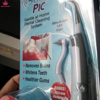 eléctrico sonic pic limpiador de dientes removedor de placa vibración dientes herramientas de belleza