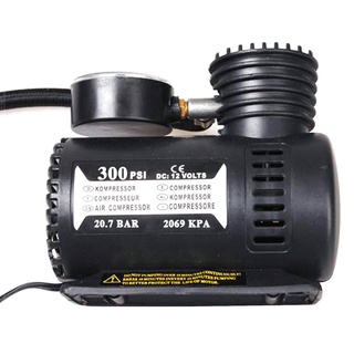 Listo stock inflador de neumáticos coche bomba de aire compresor eléctrico portátil Auto 12V DC 300 PSI (3)