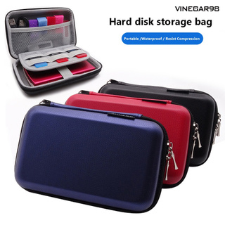 VG◈ 2.5Inch Hard Disk Drive Protective Case Power Bank USB Cable Charger Storage Bag