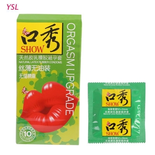 YSL 10pcs No Oil Condoms Designed Specifically For Oral Sex Ultra Thin Latex Condom