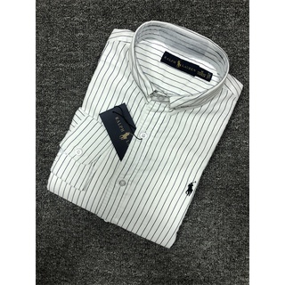[listo Stock] primavera nueva venta caliente Original Ralph Laurens hombres Polo camisa Oxford algodón manga larga camisa Slim negocios Casual camisa