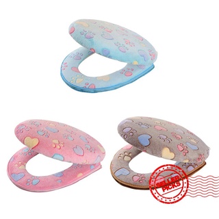 Thickened Toilet Seat Cute Cat Paw Seat Cushion Zipper Cover Seat Toilet Toilet J8F1