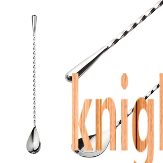 knight 304 stainless steel bar spoon stirring spoon cocktail stick cocktail spoon knight