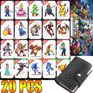 Beverly1 - 20 tarjetas de juego Zelda Super Bros NFC para Amiibo Switch NS