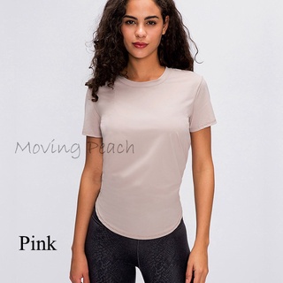 your pin mujeres camisetas yoga top fitness smock dri-fit running top atj