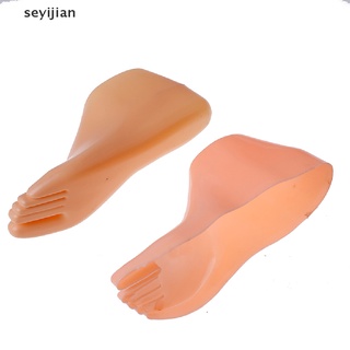 [seyj] 1 par de pies femeninos maniquí modelo para pie tanga estilo sandalia zapato calcetín pantalla cxb