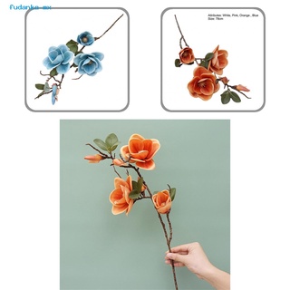 fudanka amplia aplicación flor artificial magnolia artificial flores decoración ramo de larga duración para sala de estar