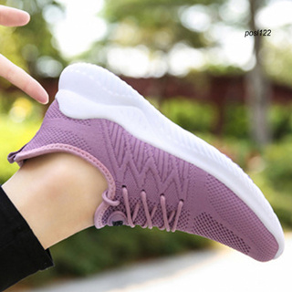 PO_Women Casual Lace-up Sneakers Tennis Shoes Anti Skid Breathable Running Trainers (7)