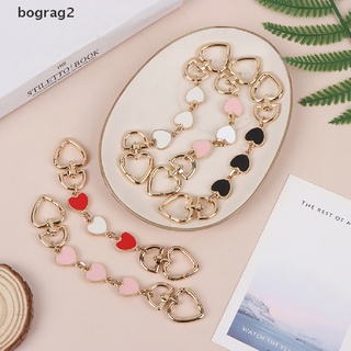 [Bograg2] Heart Shaped Replacement Chain Strap Extender For Purse Clutch Handbag Extension MX66