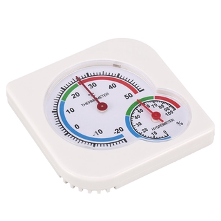 Útil blanco Mini termómetro para guardería bebé casa habitación higrómetro húmedo
