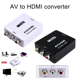 Mini AV to HDMI Video Converter Box AV2HDMI RCA CVBS to HDMI Adapter for HDTV TV DVDS