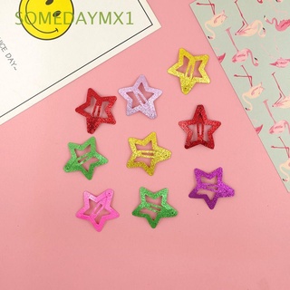Somedaymx1 clip De Metal colorido De mariposa/estrella Para bebés/niñas/accesorios Para el cabello