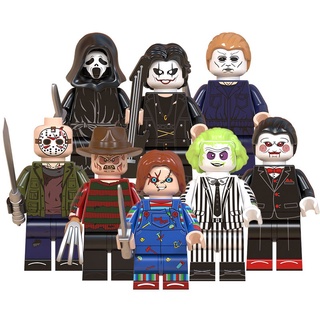 En STOCK Halloween Película De Terror Zombie Jason Minifiguras Niños Bloques De Construcción Juguetes
