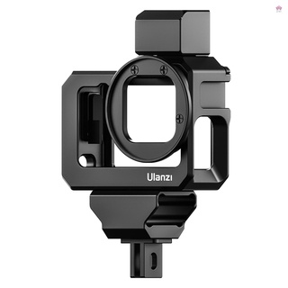 Tm/ Ulanzi G9-5 cámara de acción jaula de vídeo Metal Vlog caso de protección con doble montaje de zapata fría 52 mm adaptador de filtro de extensión accesorio de repuesto para GoPro Hero 9