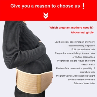 Banda CZ-Belly para mujeres embarazadas, tela de malla transpirable de Color sólido caqui (3)