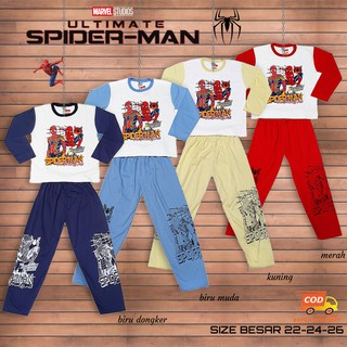 Jumbo niños pijamas traje fotos SPIDERMAN CO-2226-PYM-004