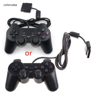 col Double Vibration PS2 Motor Gamepad Remote Wired Joystick Compatible with Play station 2