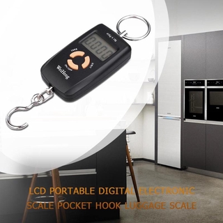 Mini escala colgante de mano 45 kg/10 g LCD Digital viaje bolsillo de pesca maleta gancho peso equipaje escala