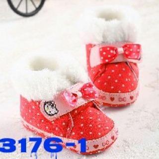 Hello Kitty rojo Prewalker botas/Hello Kitty zapatos de bebé zapatos de bebé HK