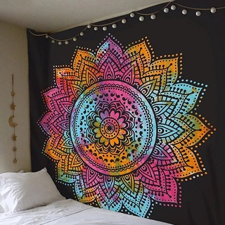 Manta Mandala, Yoga, Relajación, Decoración 150x150Cm, Color