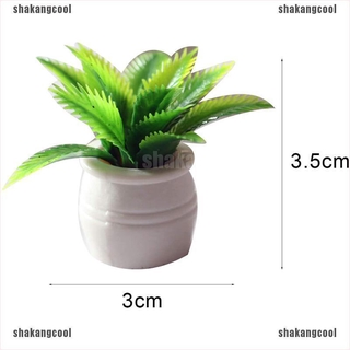 Scmx TBoxBo - Set di 5 mini piante artificiali in vaso per casa delle bambole, modell Scxx (1)