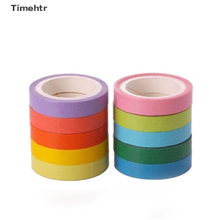 timehtr papel de color sólido washi cinta adhesiva enmascaramiento diy scrapbook etiqueta adhesiva cintas mx