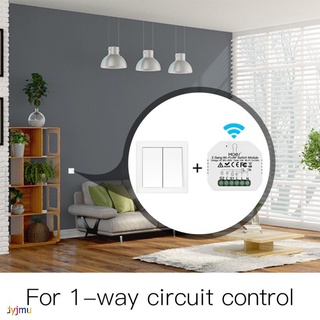 Hidden 2 Gang 2 way WiFi+RF433 Smart Light Switch Module Smart Life/Tuya APP Remote Control Work with Alexa Google Home rdyjmu