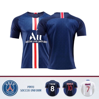 Neymar Jersey de fútbol Paris Saint-Germain camiseta de fútbol Jersey más el tamaño de Mbappe de alta calidad Tee regalo Unisex Tops deportes (1)